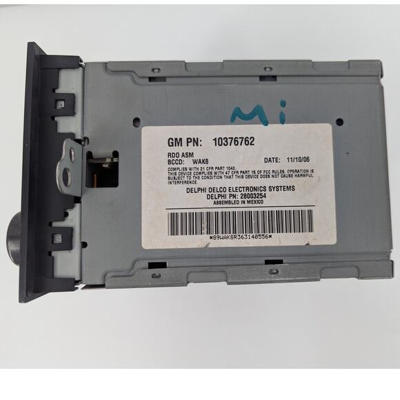 Untested OEM GM 2002-2007 Buick Lacrosse CD Radio Double Din Head Unit 10376762 - Picture 2 of 8